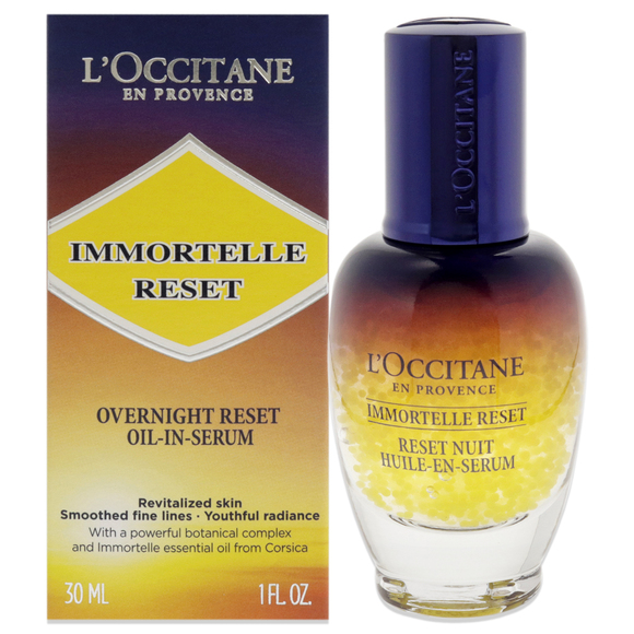 Immortelle Reset Overnight Oil-In Serum by LOccitane for Women - 1 oz Serum - Picture 1 of 4